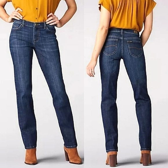 𝅺Lee Straight Leg Stretch Relaxed Fit‎ in Bewitched Jeans Size 18 - Picture 1 of 7